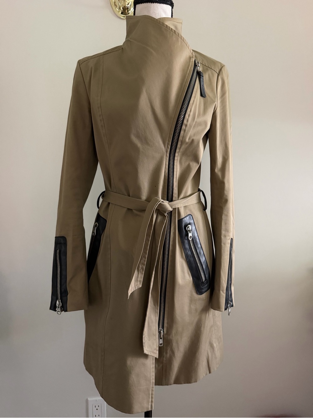 Mackage Tan Trench Coat - Picture 12 of 15